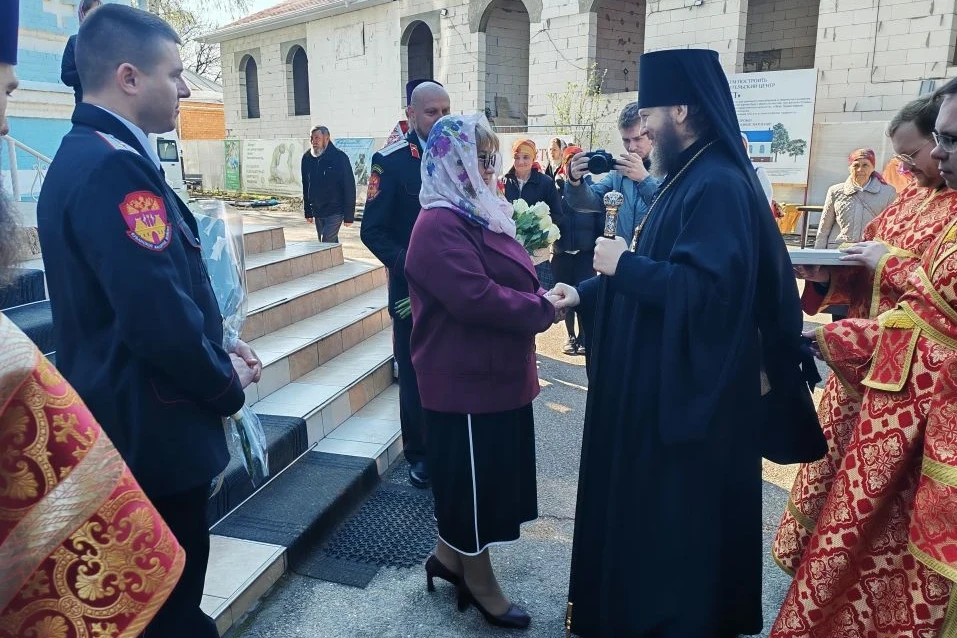 Казачий дух и православная вера  13 апреля в храме Покрова Пресвятой Богородицы станицы Каневской со