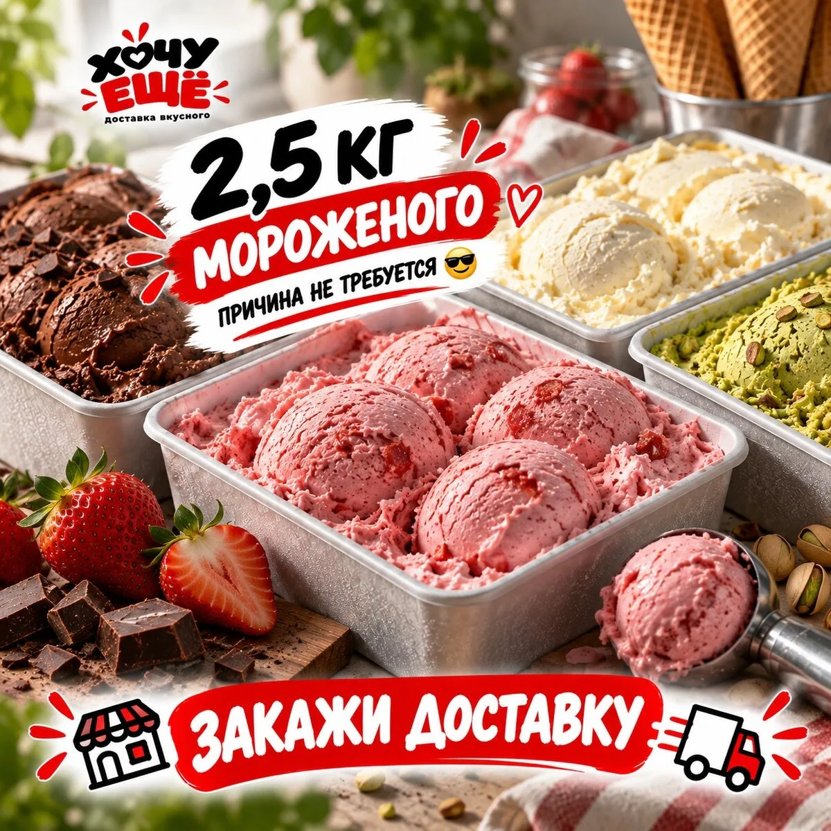Вечер становится лучше с мороженым