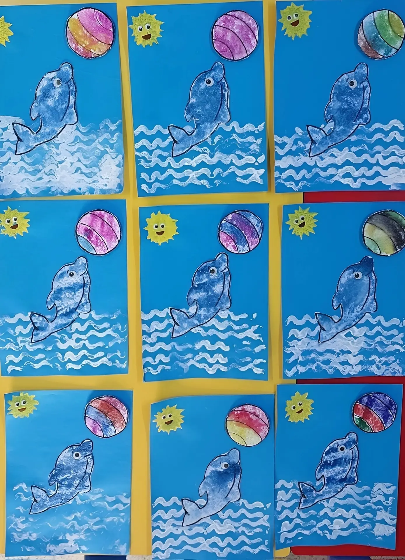 Готовый летний шаблон для аппликации с дельфином 🐬

Обучалочка