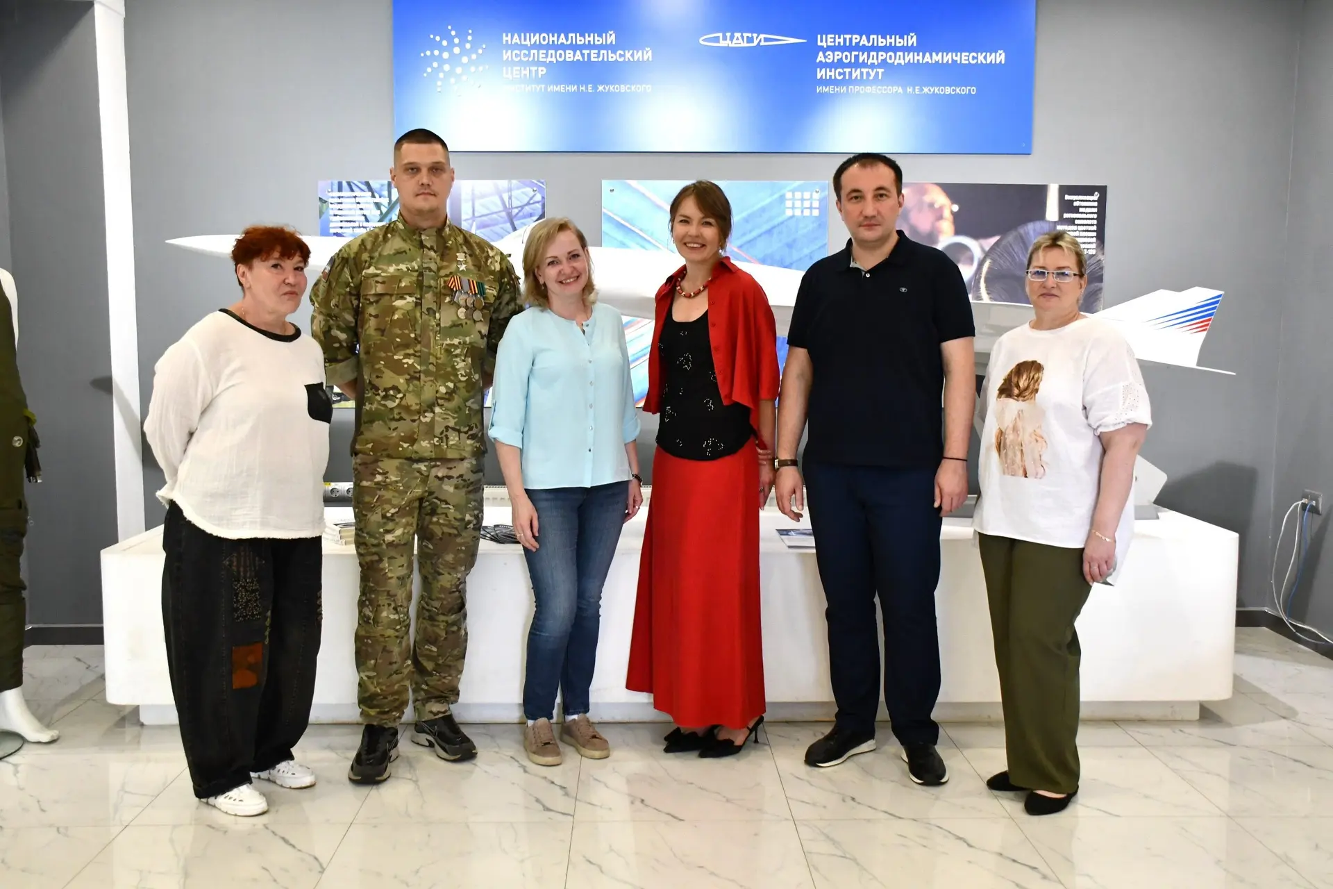 Жуковский посетила руководитель «Комитета семей воинов Отечества» Юлия Александровна Бе...