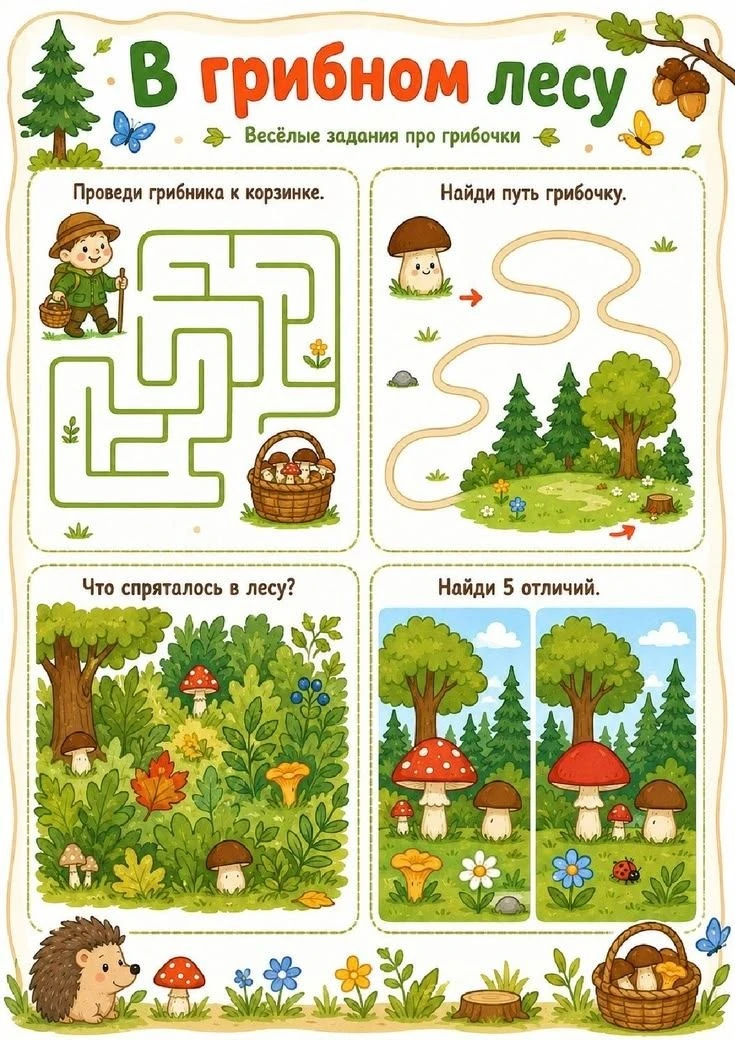 Осенние задания в одном посте