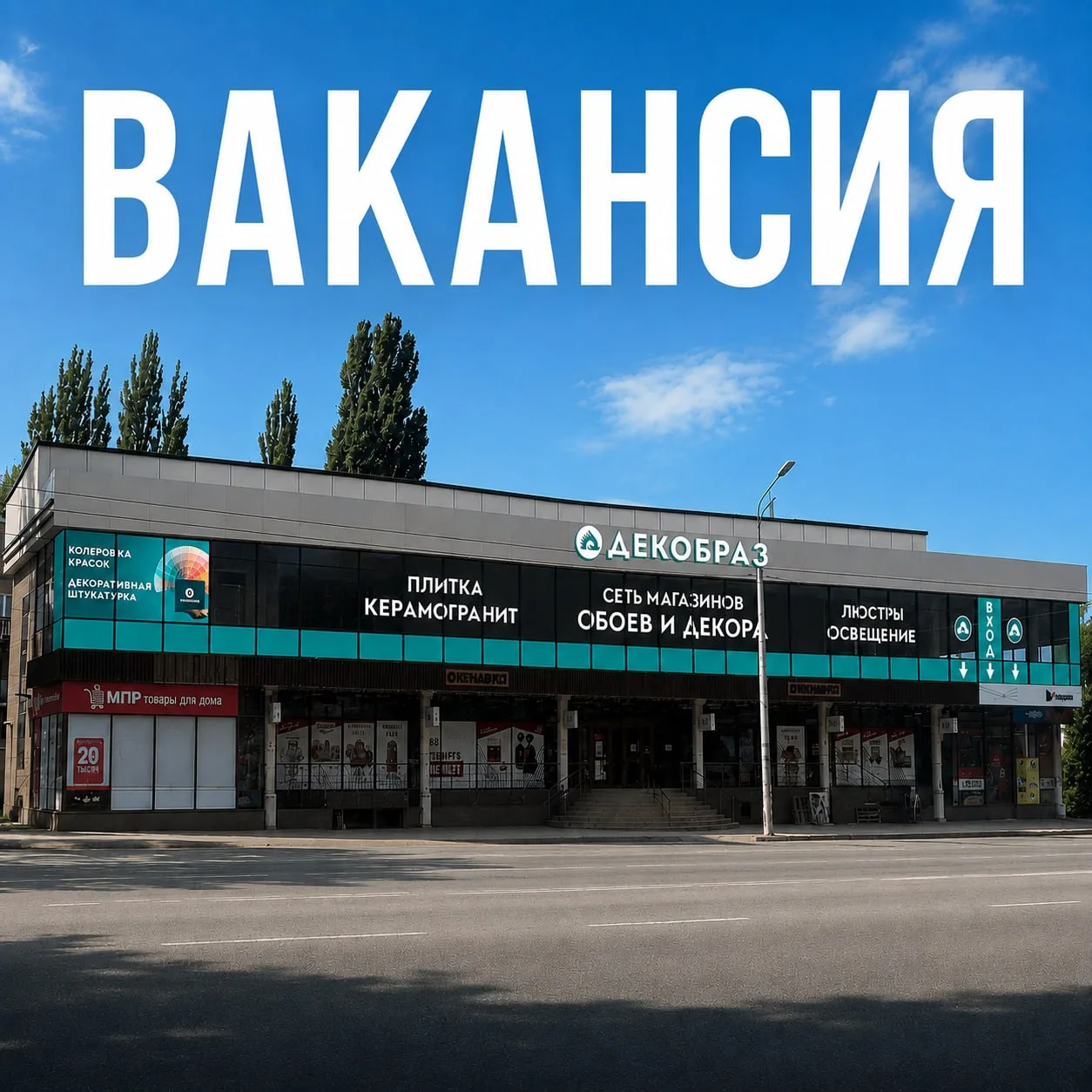 ВАКАНСИЯ | «ДЕКОБРАЗ»