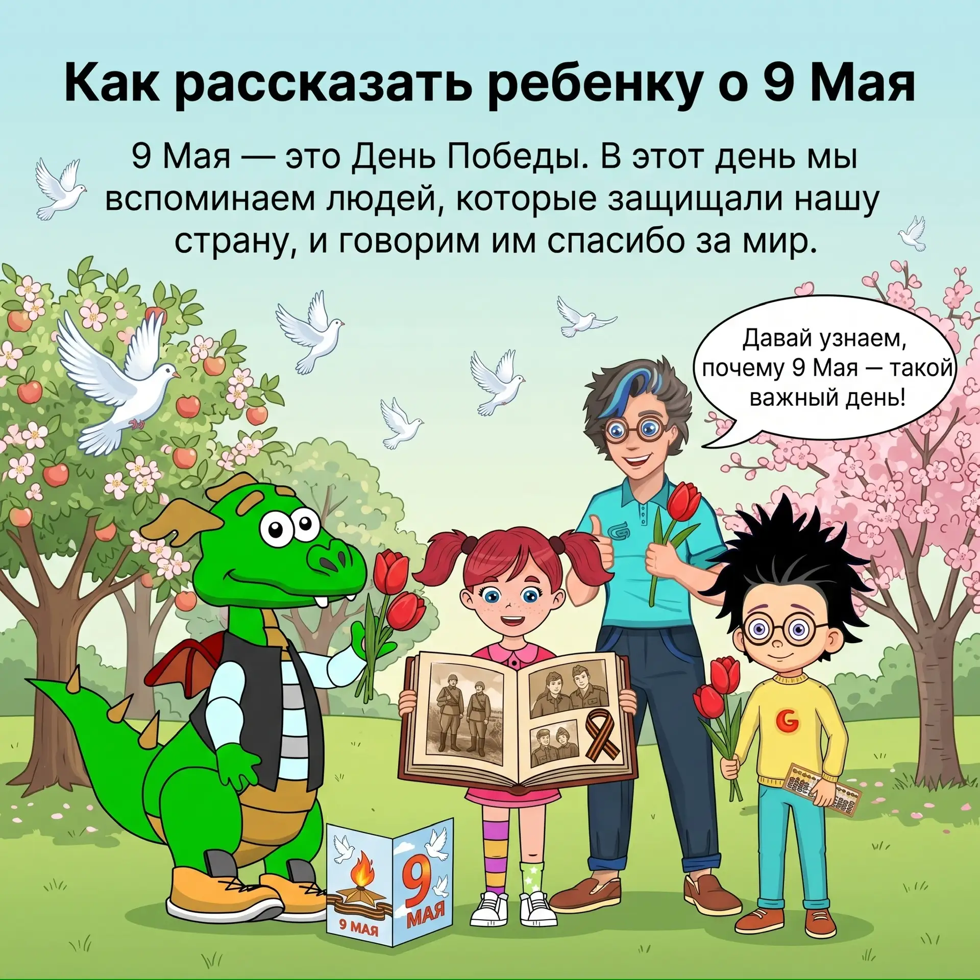 Детям про 9 мая — как и что рассказать о Великой Отечественной Войне. 🎖️
