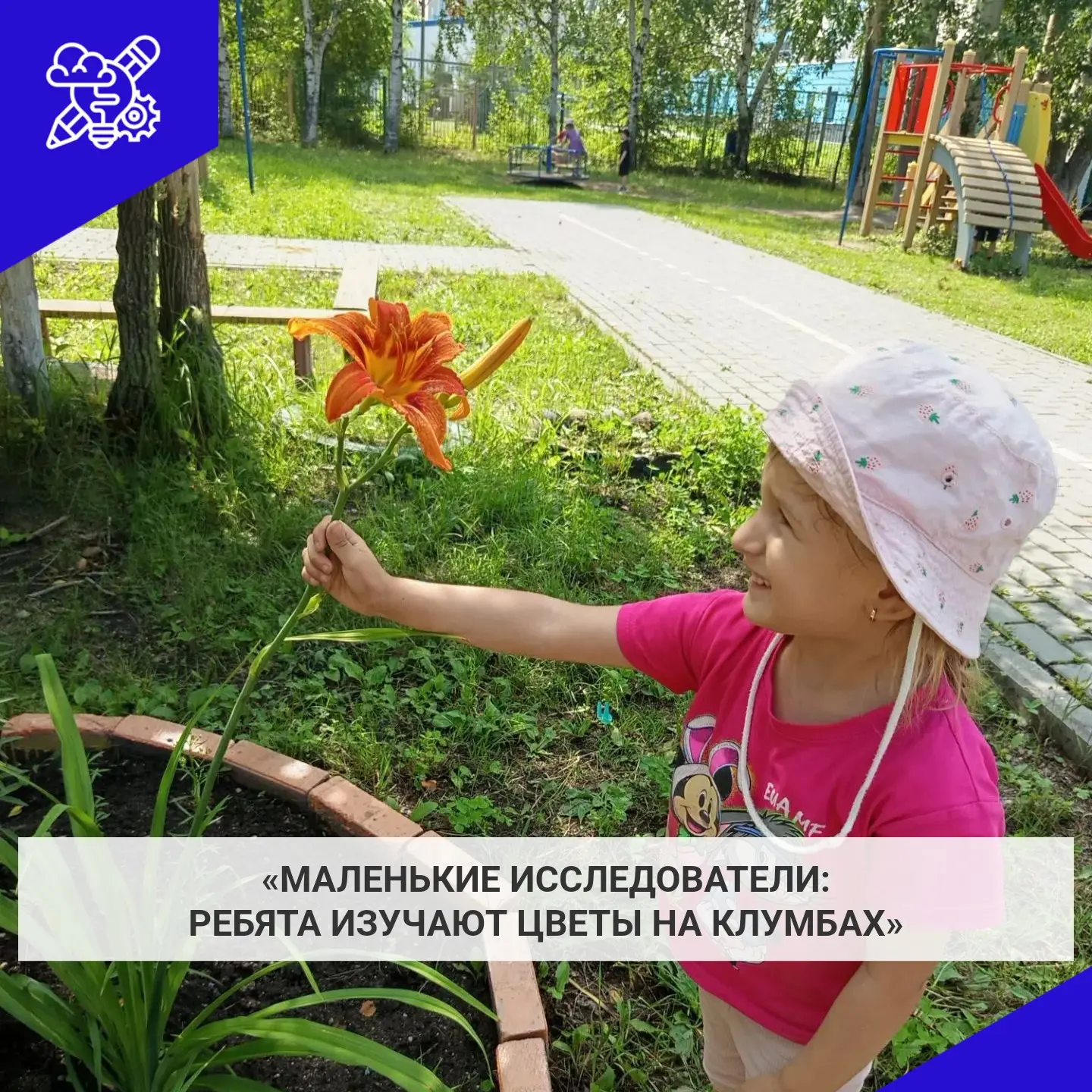 Ребята младшей группы проявили живой интерес к цветочным клумбам на территории детского сада: Детям 