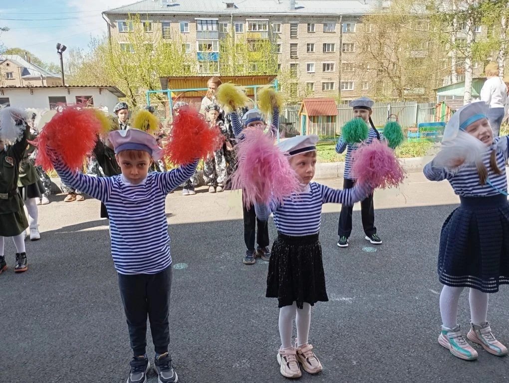 🇷🇺Сегодня в нашем детском саду прошёл Парад Победы!