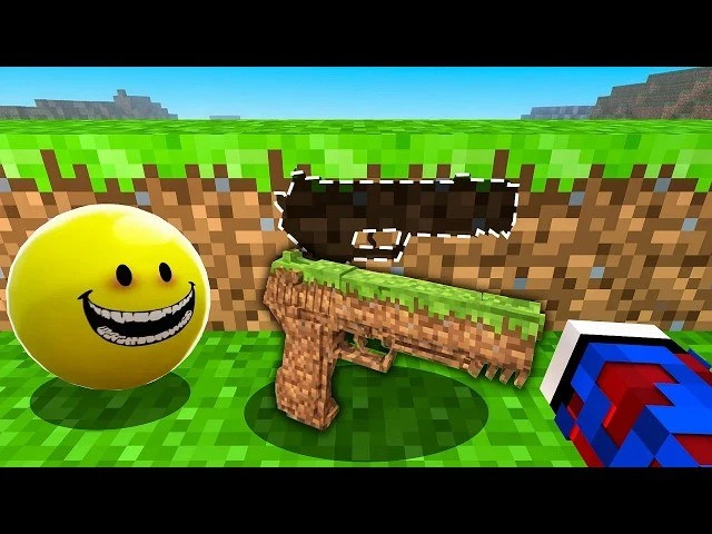 😱Майнкрафт со Всеми Хоррор Модами, но из Блоков выпадают ОРУЖИЯ..