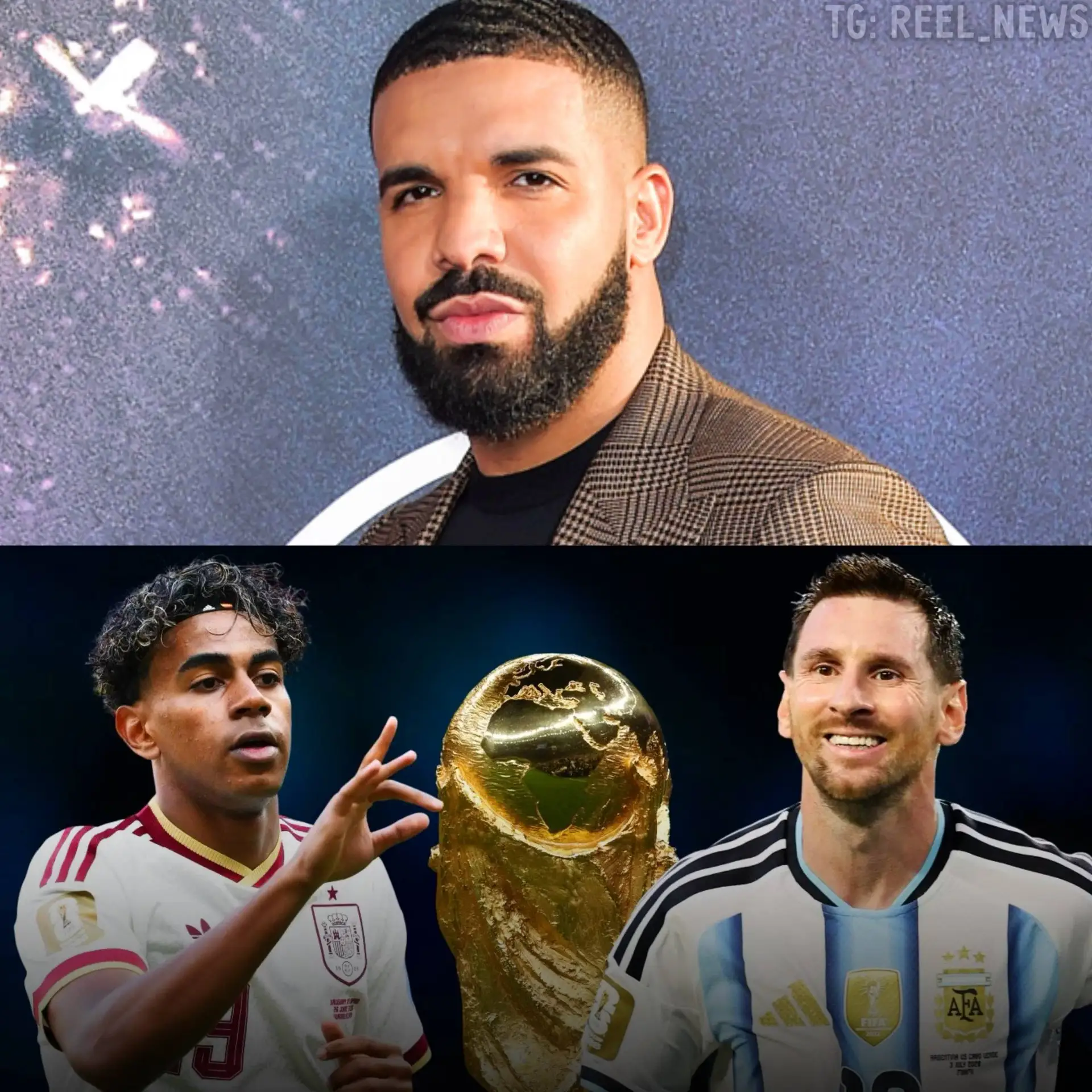 👀 Drake поставил 1,5 млн долларов на победу Аргентины в ЧМ