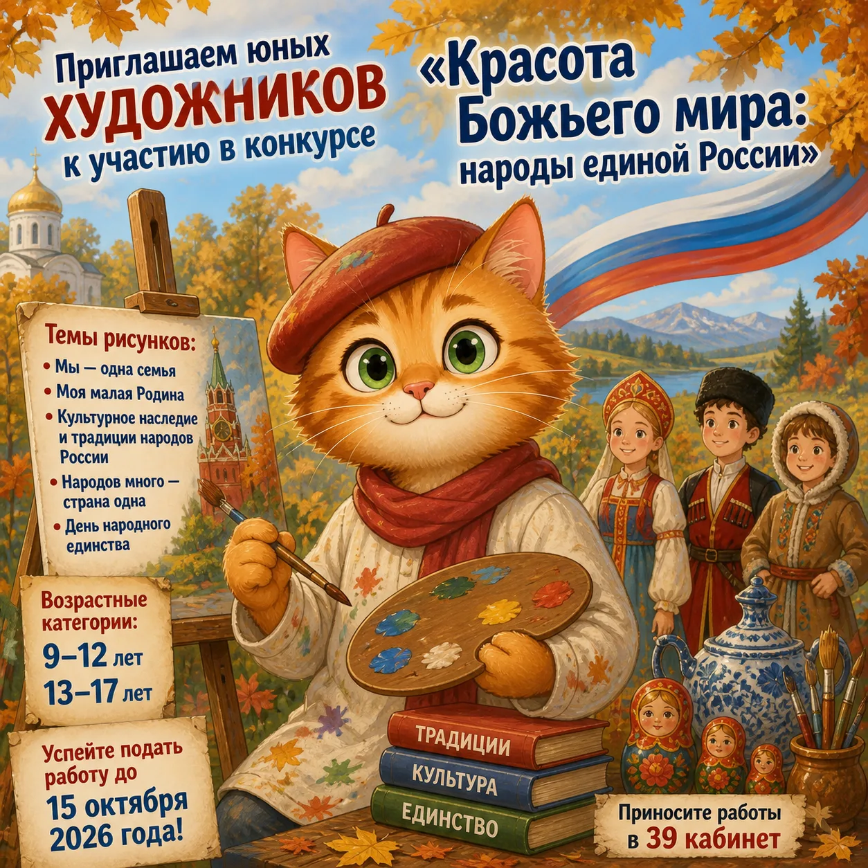 🎨 Приглашаем юных художников к участию в региональном этапе Международного конкурса де...