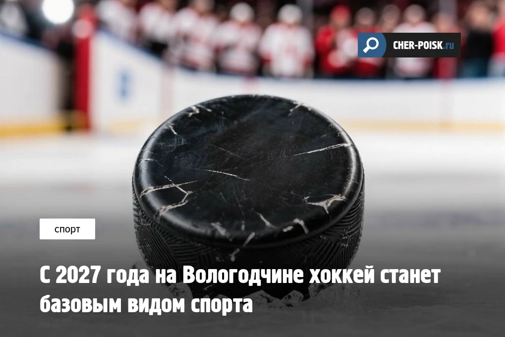 В Вологодской и Московской областях хоккей станет базовым видом спорта со следующего го...
