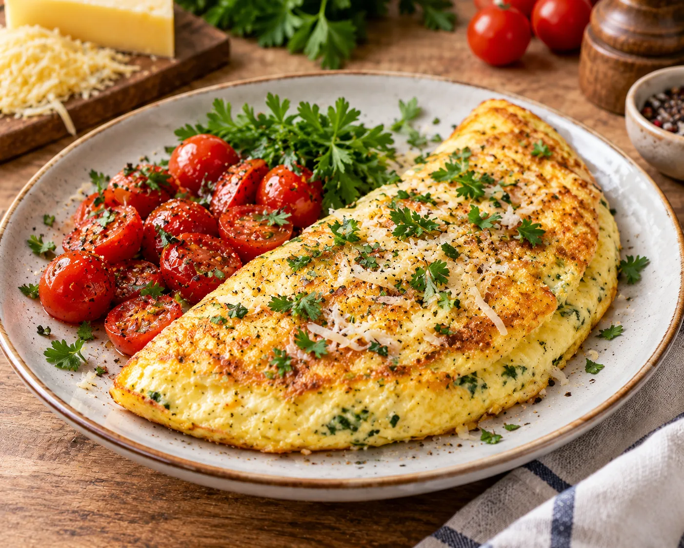 🧀 СЫРНЫЙ ОМЛЕТ-БЛИНЧИК — ПЛОТНЫЙ, НЕЖНЫЙ И РУМЯНЫЙ! 🍳