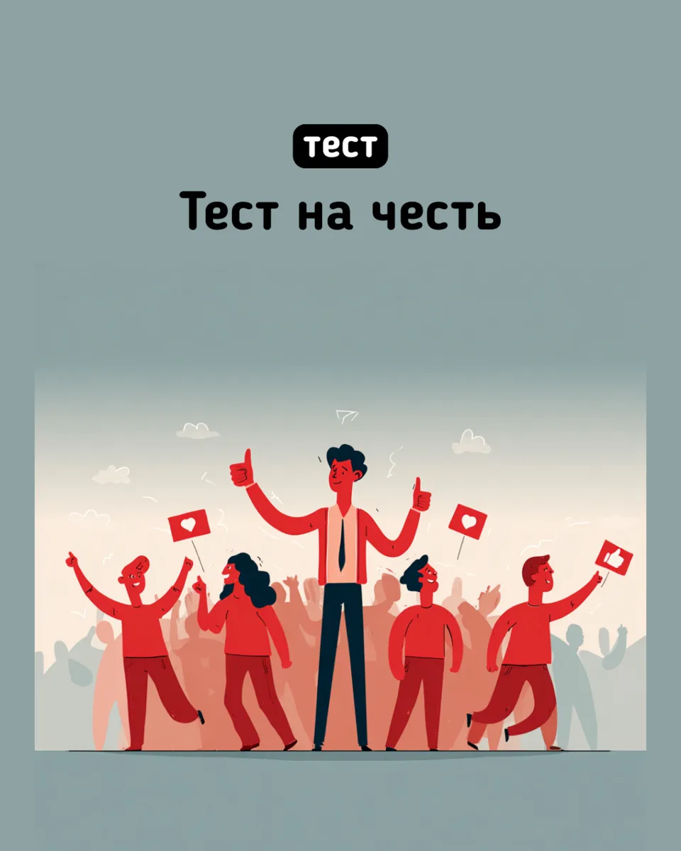 Что для вас значит честь? ⚔️

Верность принципам, честность, ответственность за свои поступки и ум