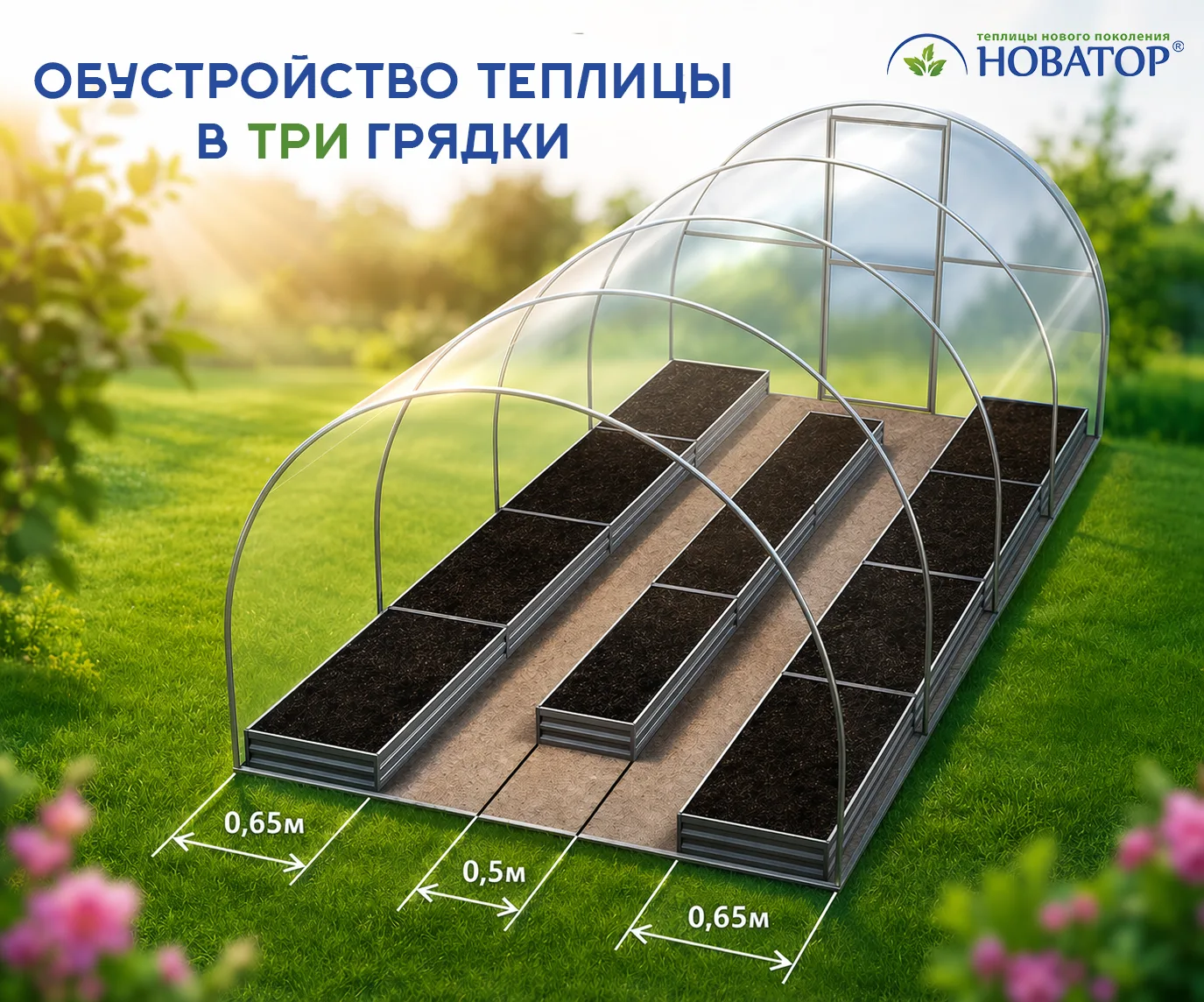 🌿 Готовые оцинкованные грядки для теплицы — инвестиция в порядок и урожай!