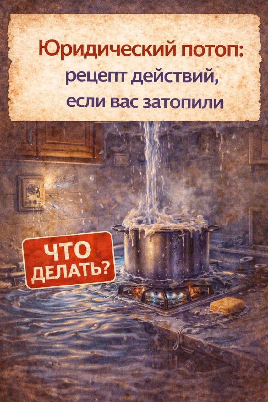 💦Юридический потоп: рецепт действий, если вас затопили
