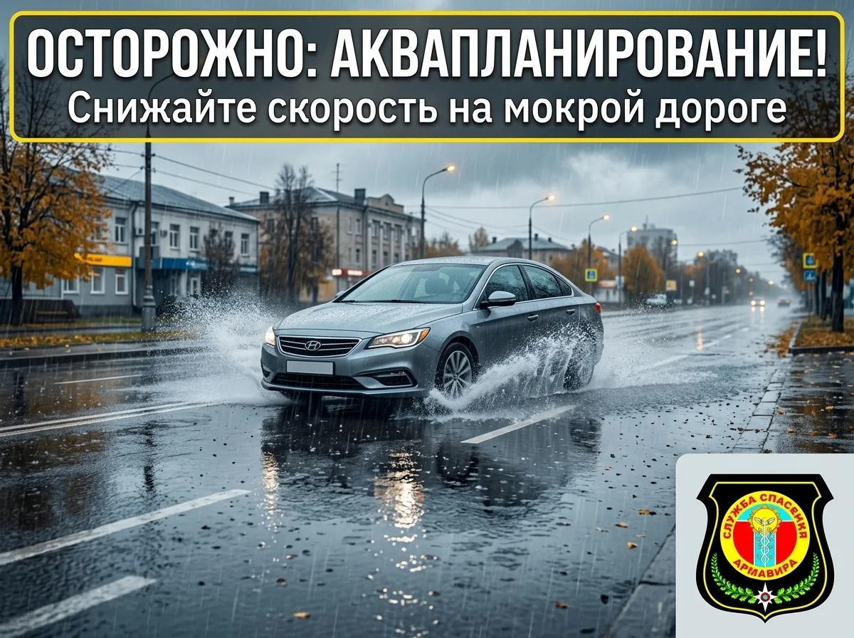 Осторожно: аквапланирование!