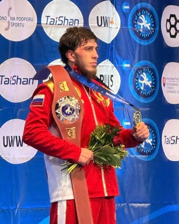 Спортсмен из Адыгеи Рамазан Нехай завоевал золото первенства мира по спортивной борьбе🥇