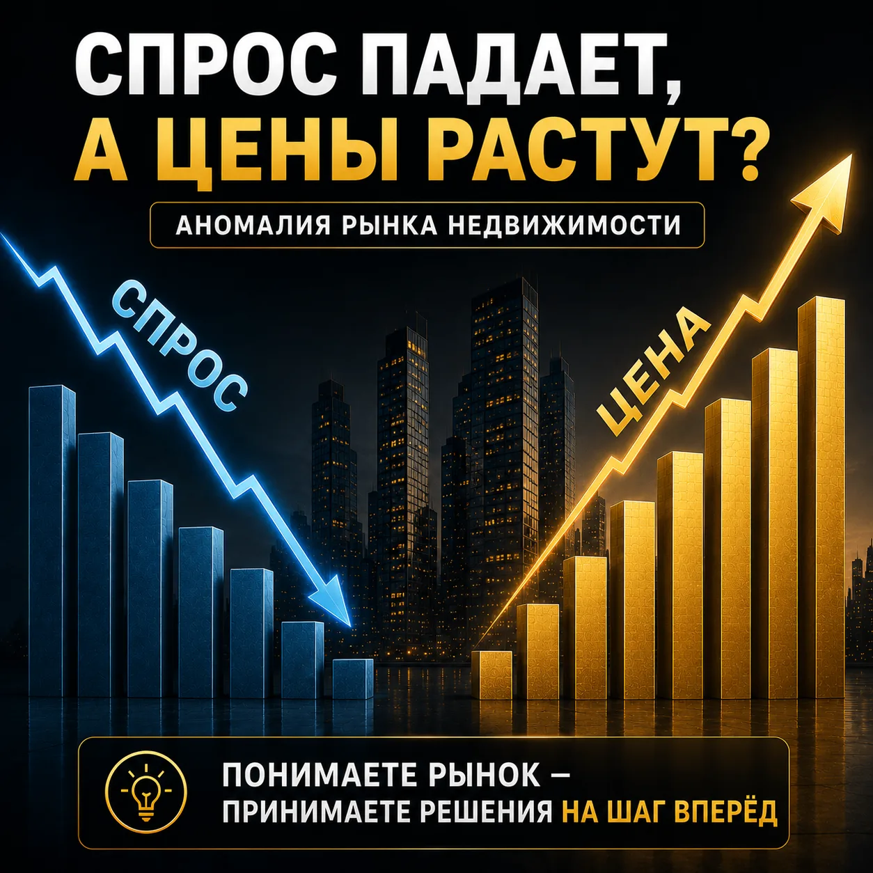 Почему квартиры не дешевеют при снижении спроса?

Вроде все очевидно: ставка высокая - на сегодня кл
