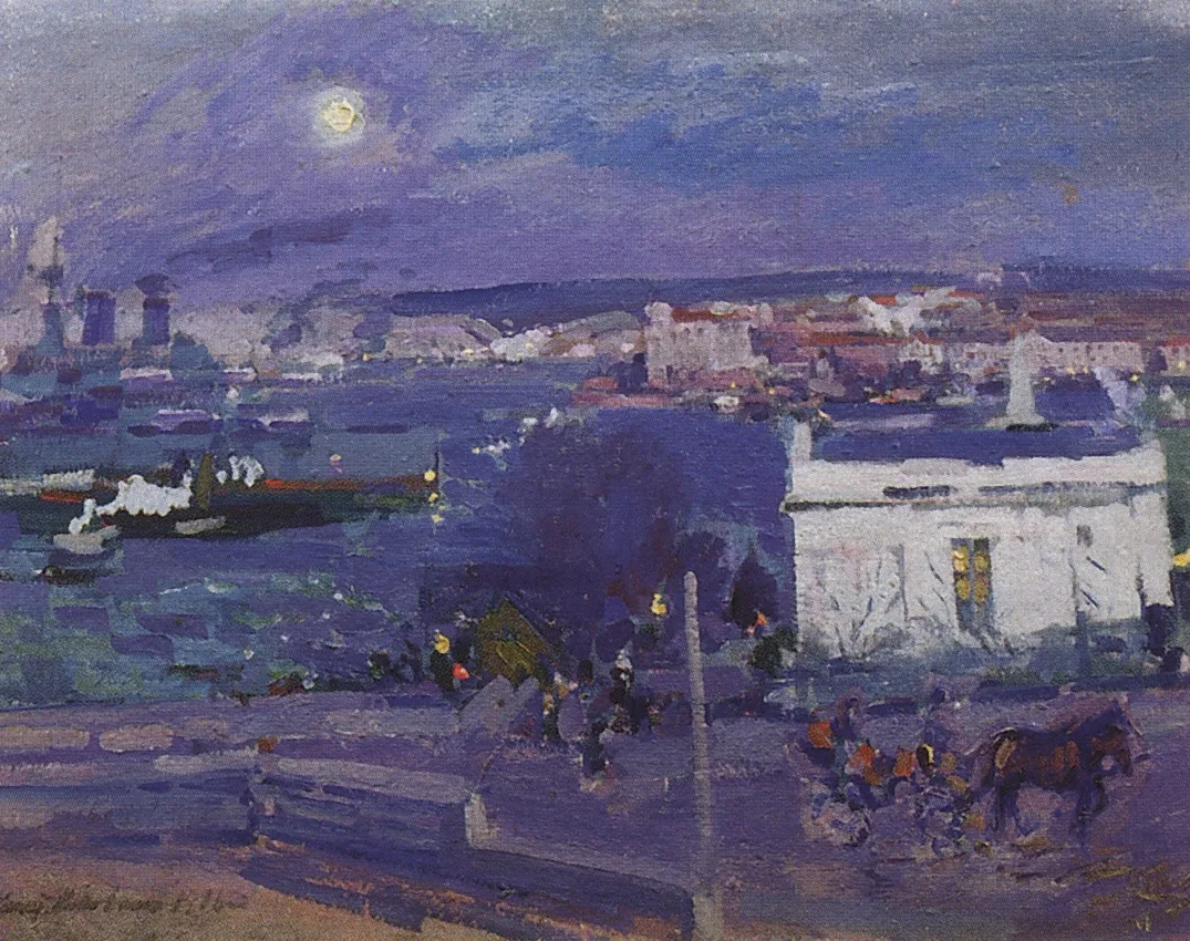 Константин Коровин. Гавань в Севастополе. 1916