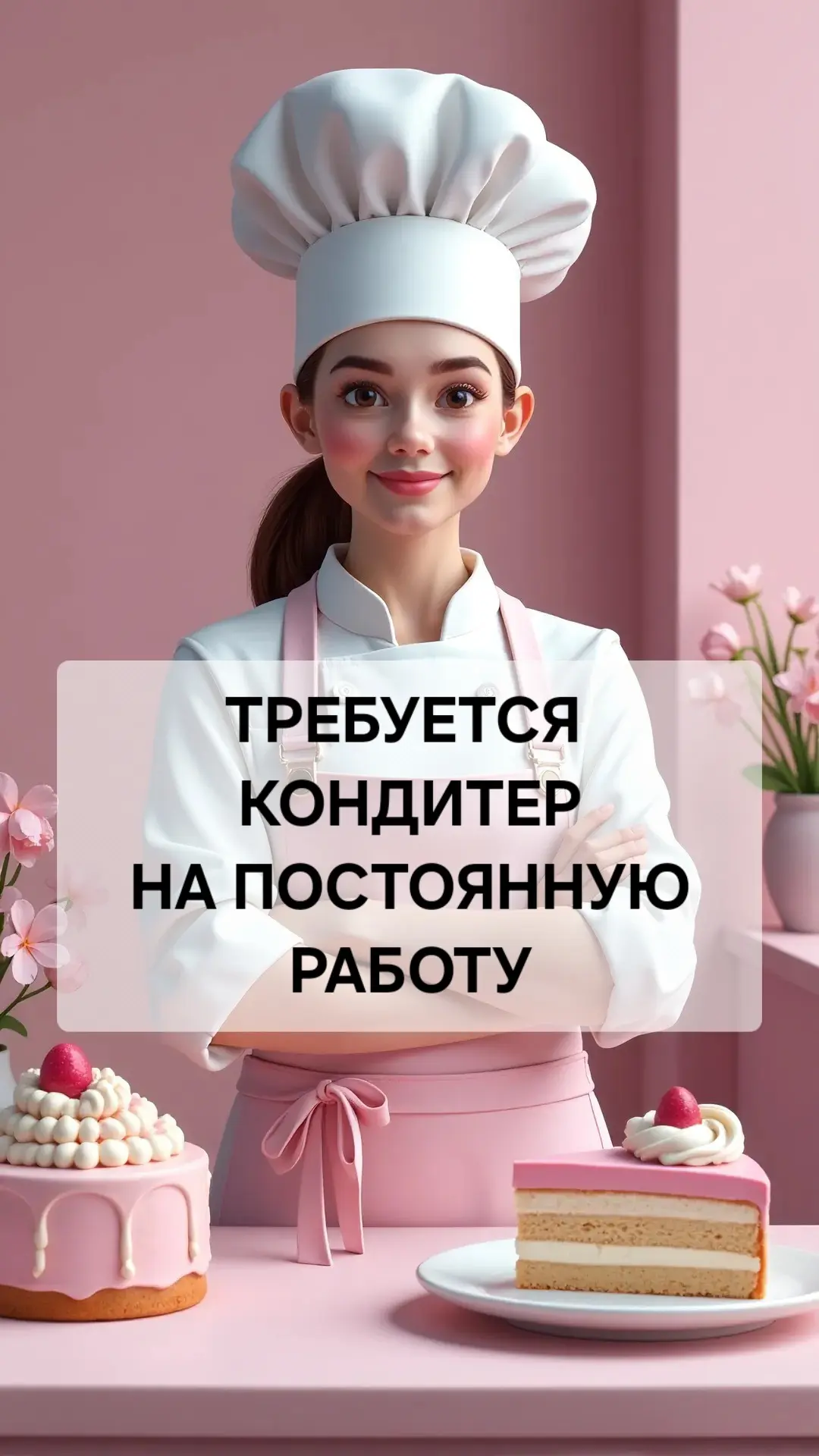 Друзья, в нашу сладкую команду требуется кондитер на постоянную работу! На полный день.