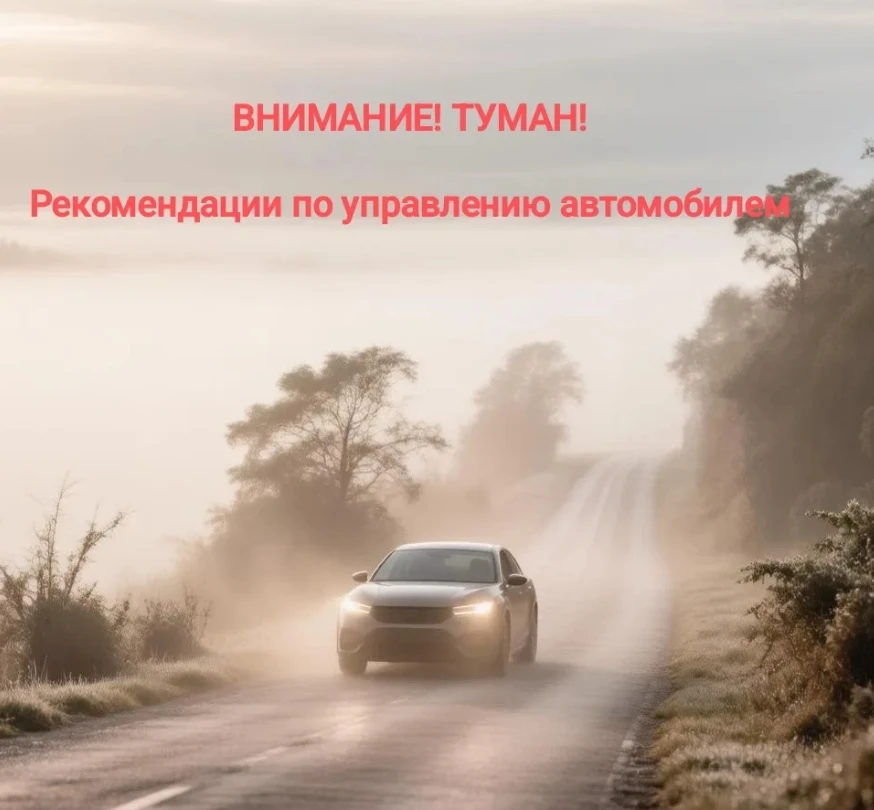 📍Рекомендации по управлению автомобилем в условиях тумана
