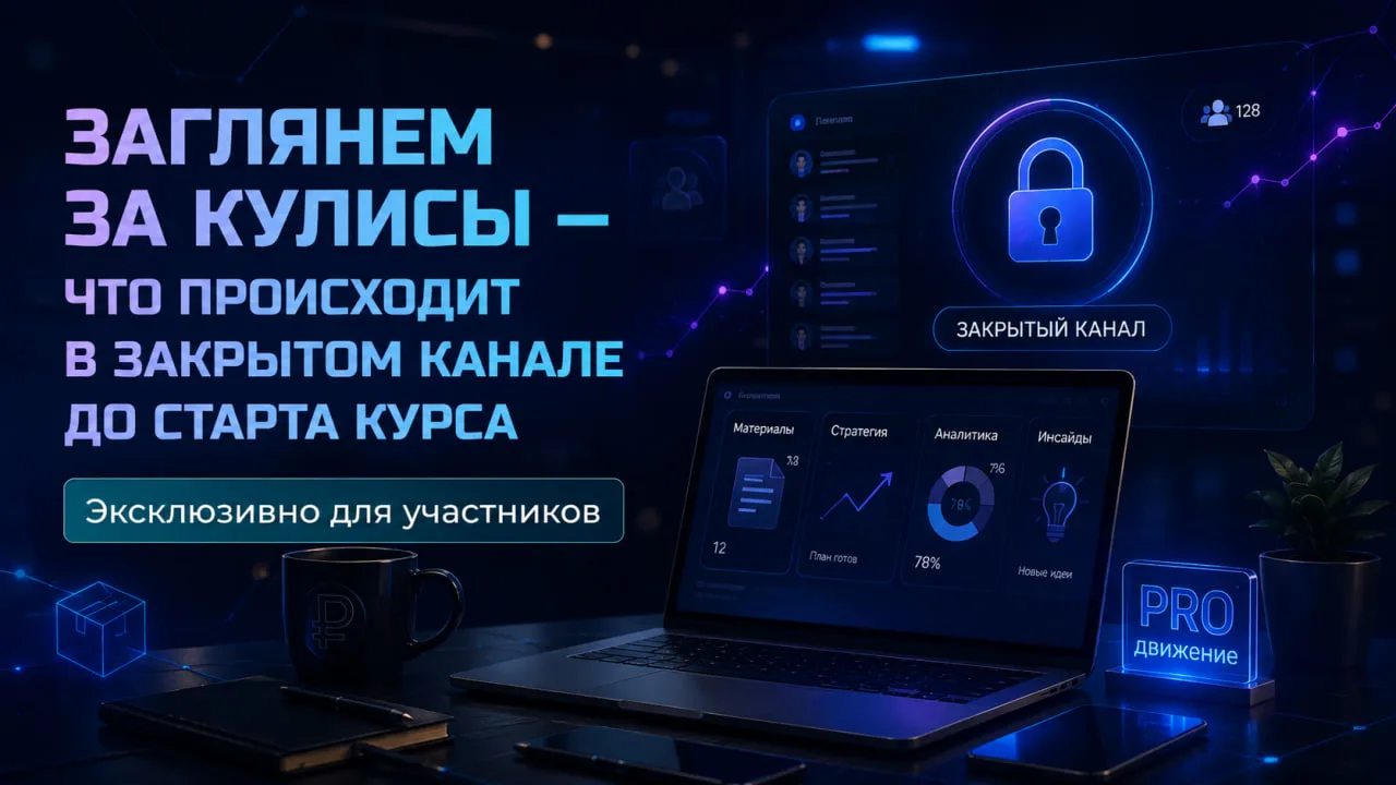 🤔 Что происходит в закрытом канале до старта курса?