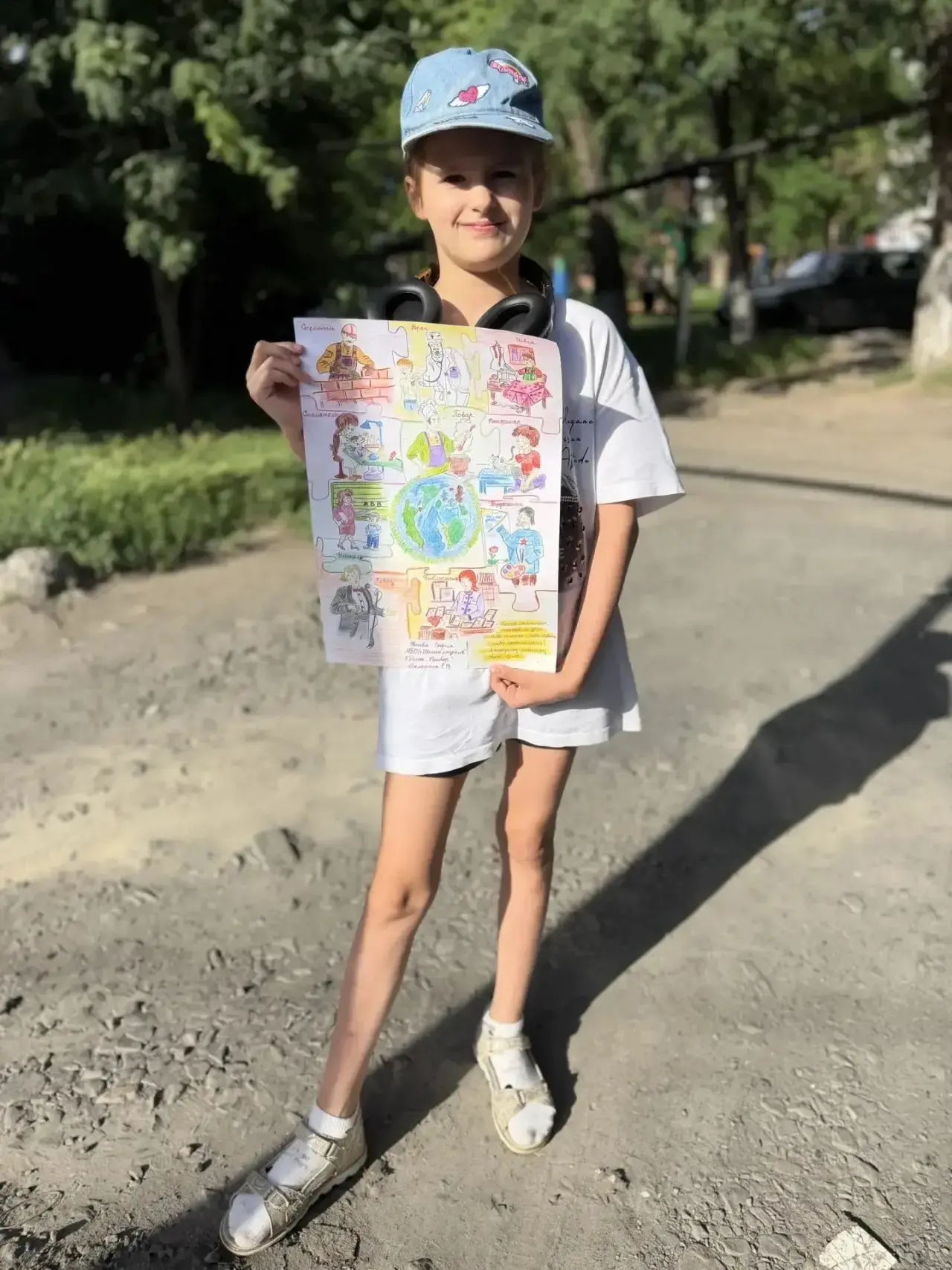 Ученица 2 «Б» класса, воспитанница пришкольного лагеря «Апельсин» Евсеева София приняла участие в ре