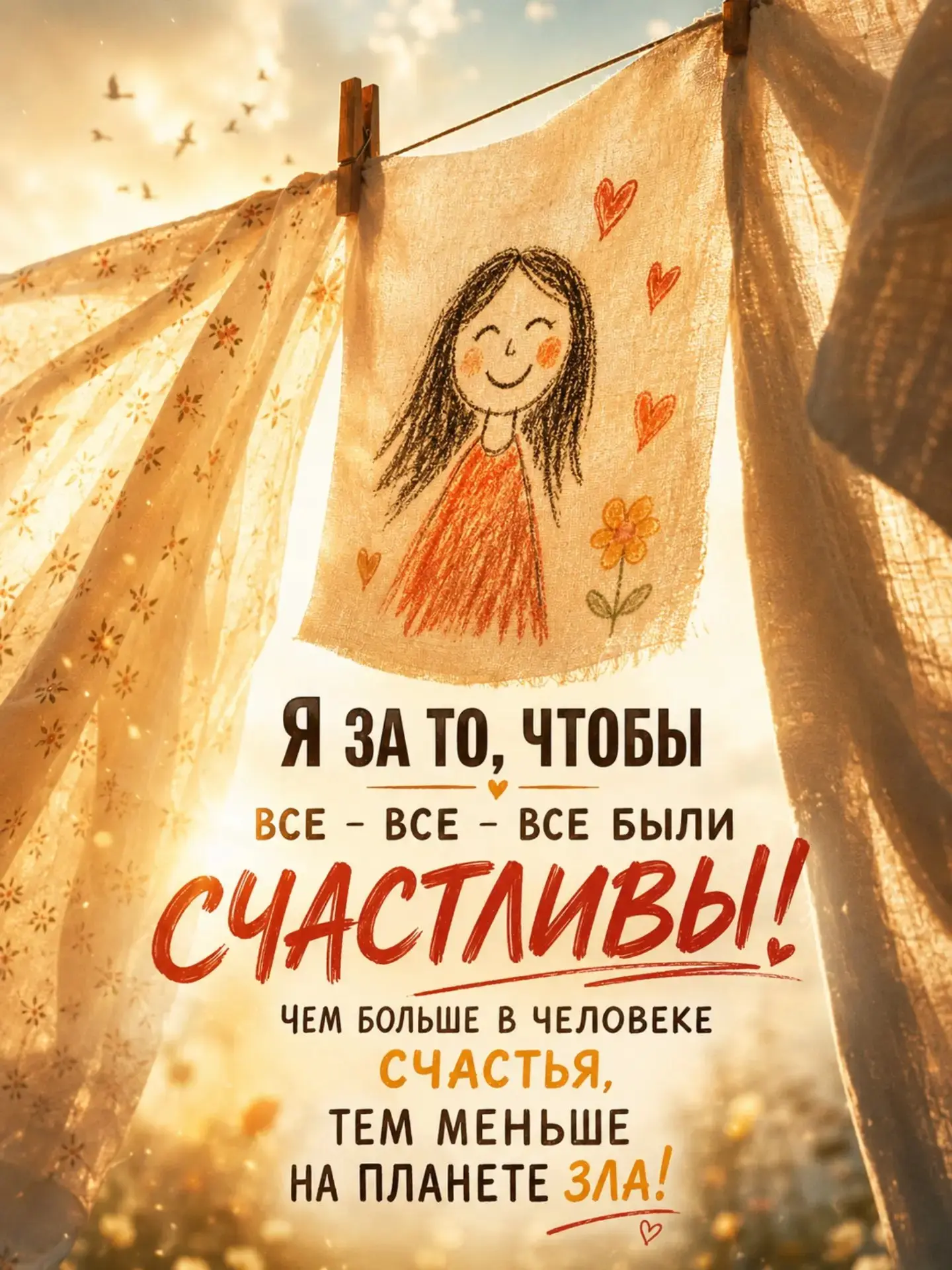 Счастливый человек не станет причинять боль другим. Ему просто незачем — внутри у него ...