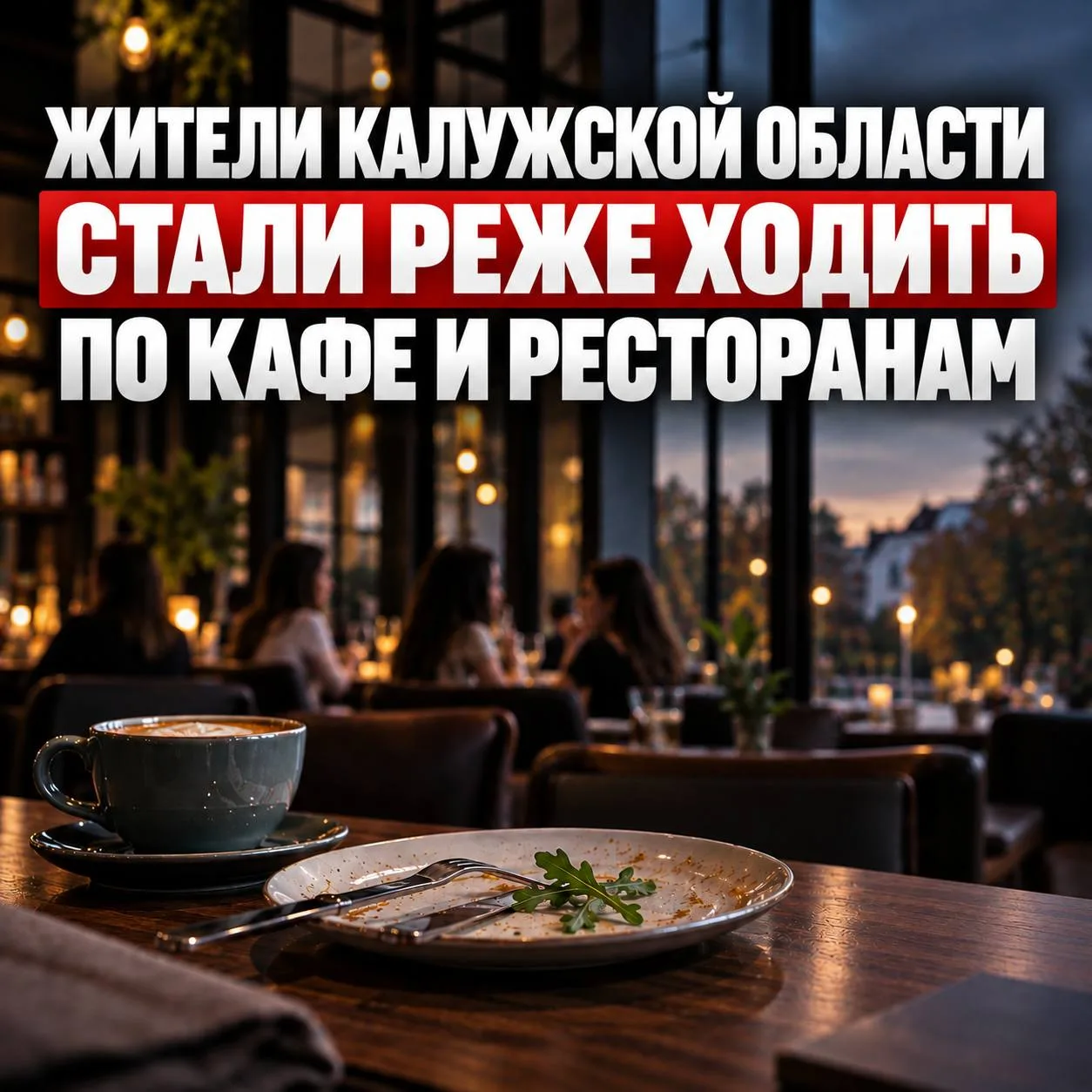 Калужане стали реже ходить по кафе и ресторанам