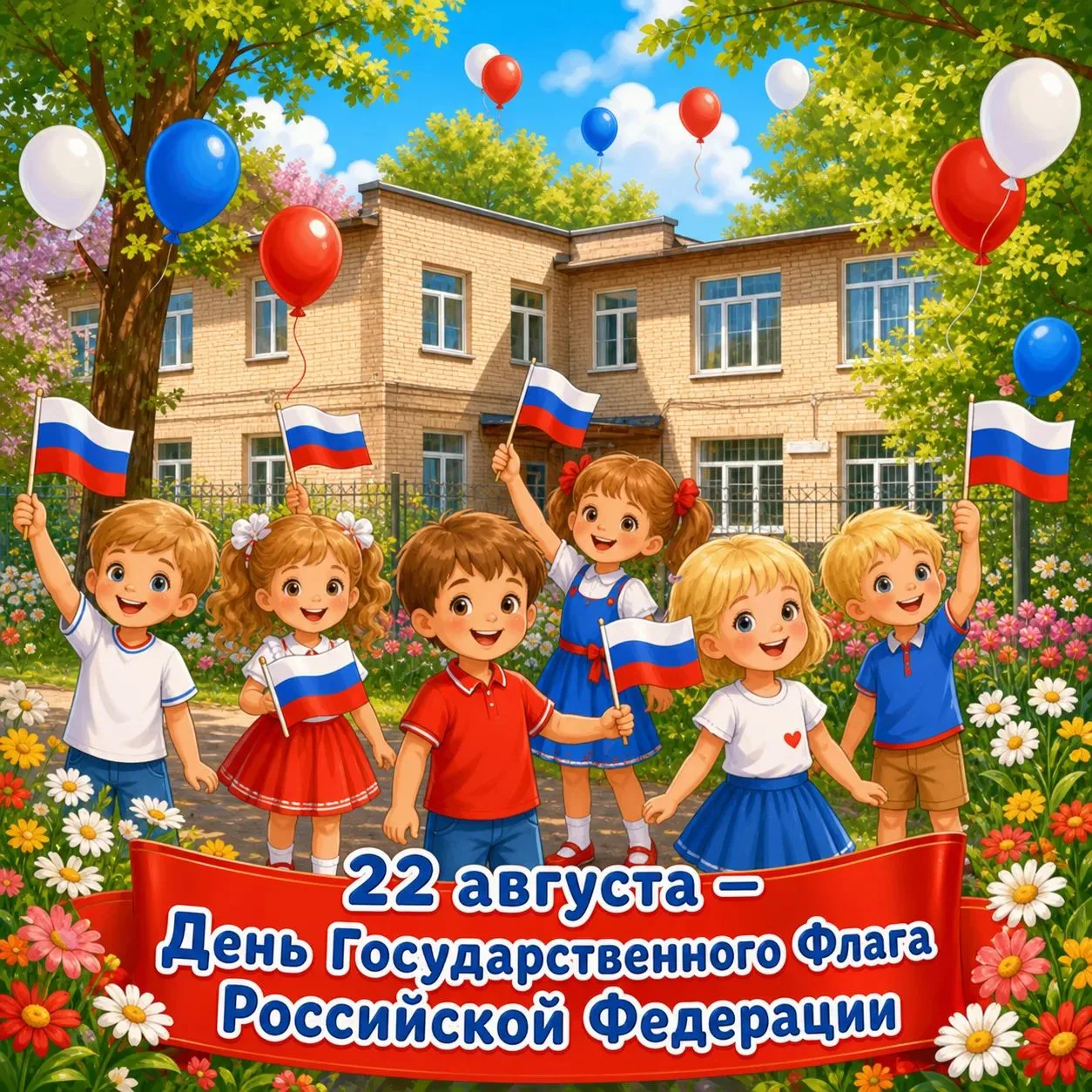 22 августа — День Государственного флага Российской Федерации! 🇷🇺