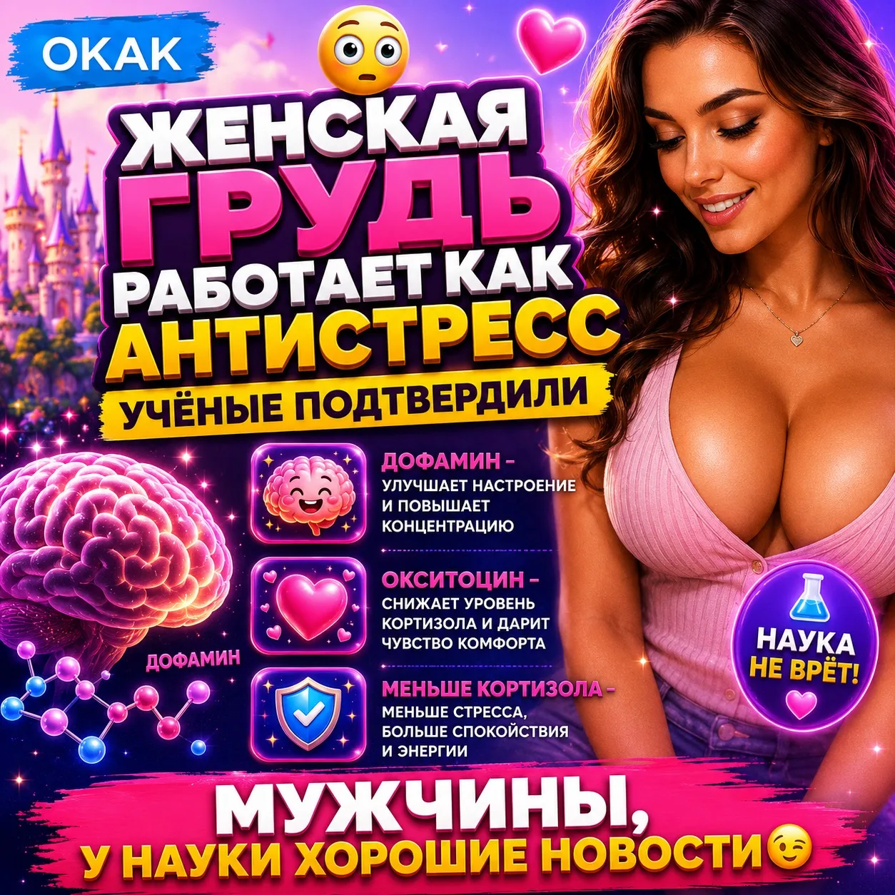 🍒 Мужчины, у науки для вас хорошие новости.