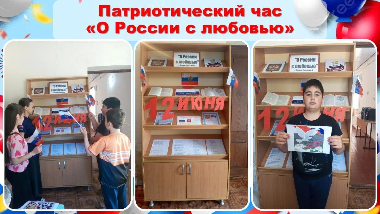 11 июня 2026 года для юных читателей Новобжегокайской сельской библиотеки был организован патриотиче