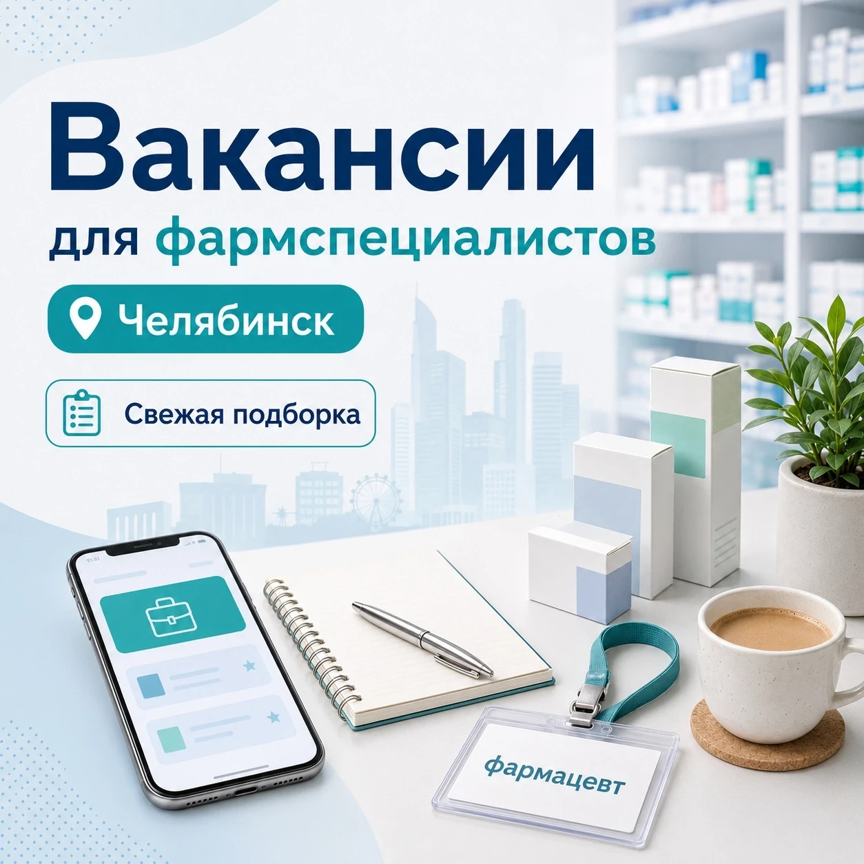 💼 Вакансии для фармспециалистов — Челябинск и область