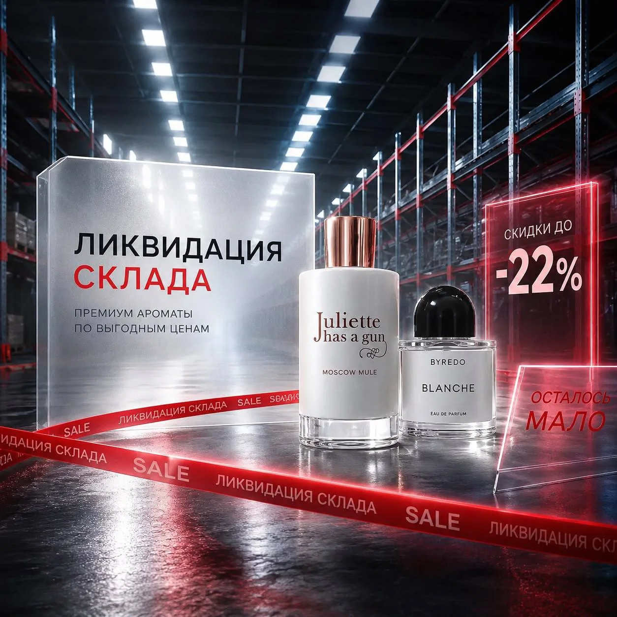 🚨 Доброе утро! Напоминаем: ликвидация склада продолжается!