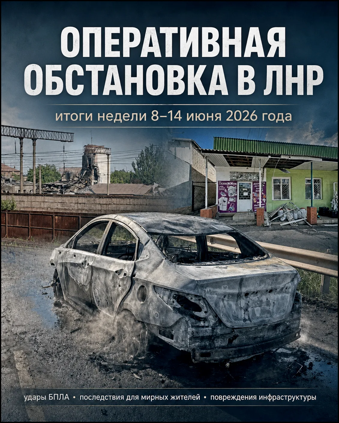 ⚡️Оперативная обстановка в ЛНР: итоги недели 8–14 июня 2026 года