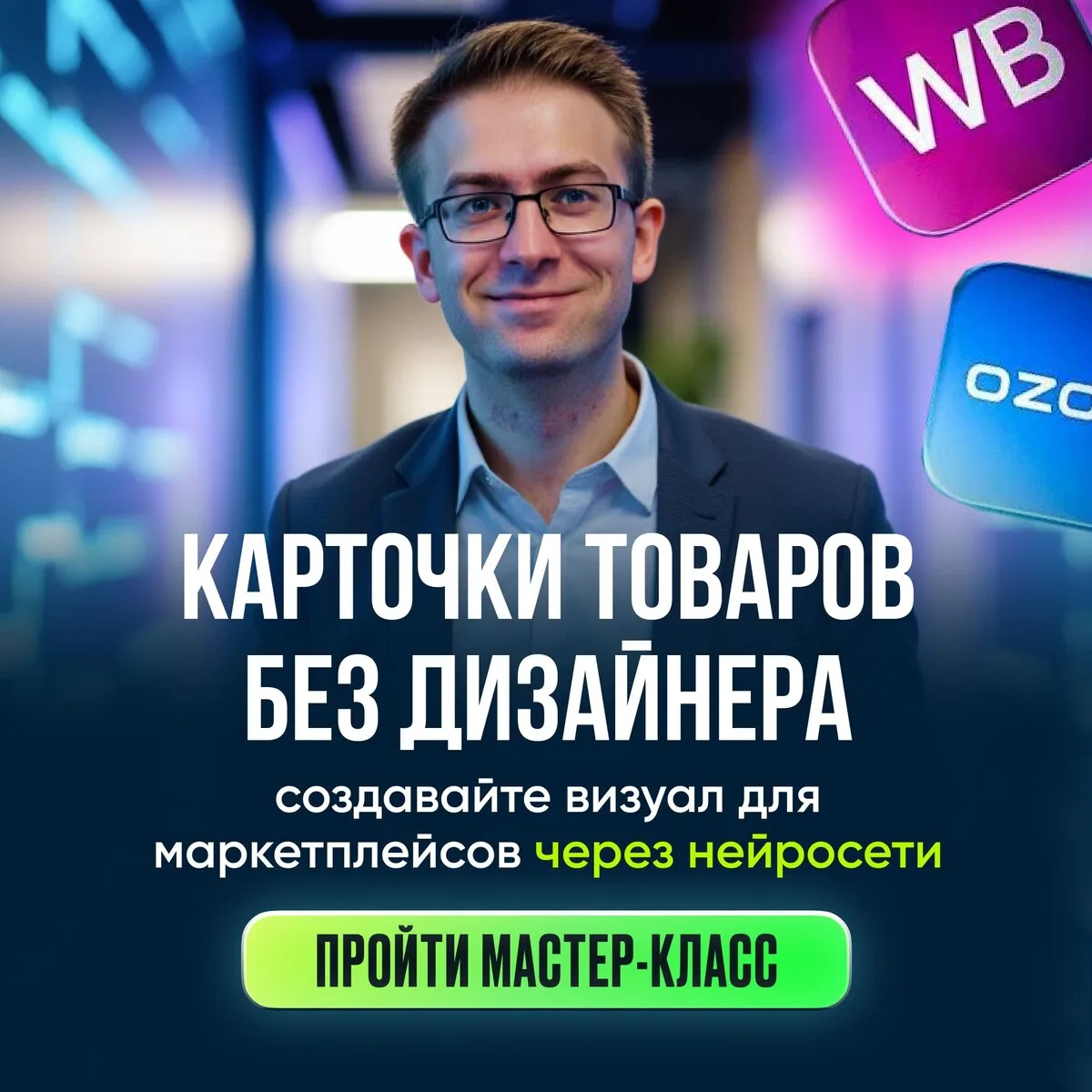 Как быстро делать карточки для маркетплейсов через ИИ