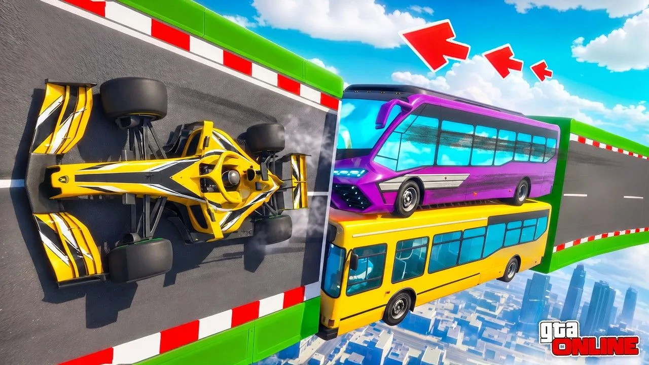 [Джел] ПАРНЫЙ СКИЛЛ-ТЕСТ ВТРОЕМ В GTA 5! ПРОЕХАЛ ПО АВТОБУСУ | КООПЕРАТИВНЫЙ ПАРКУР В Г...