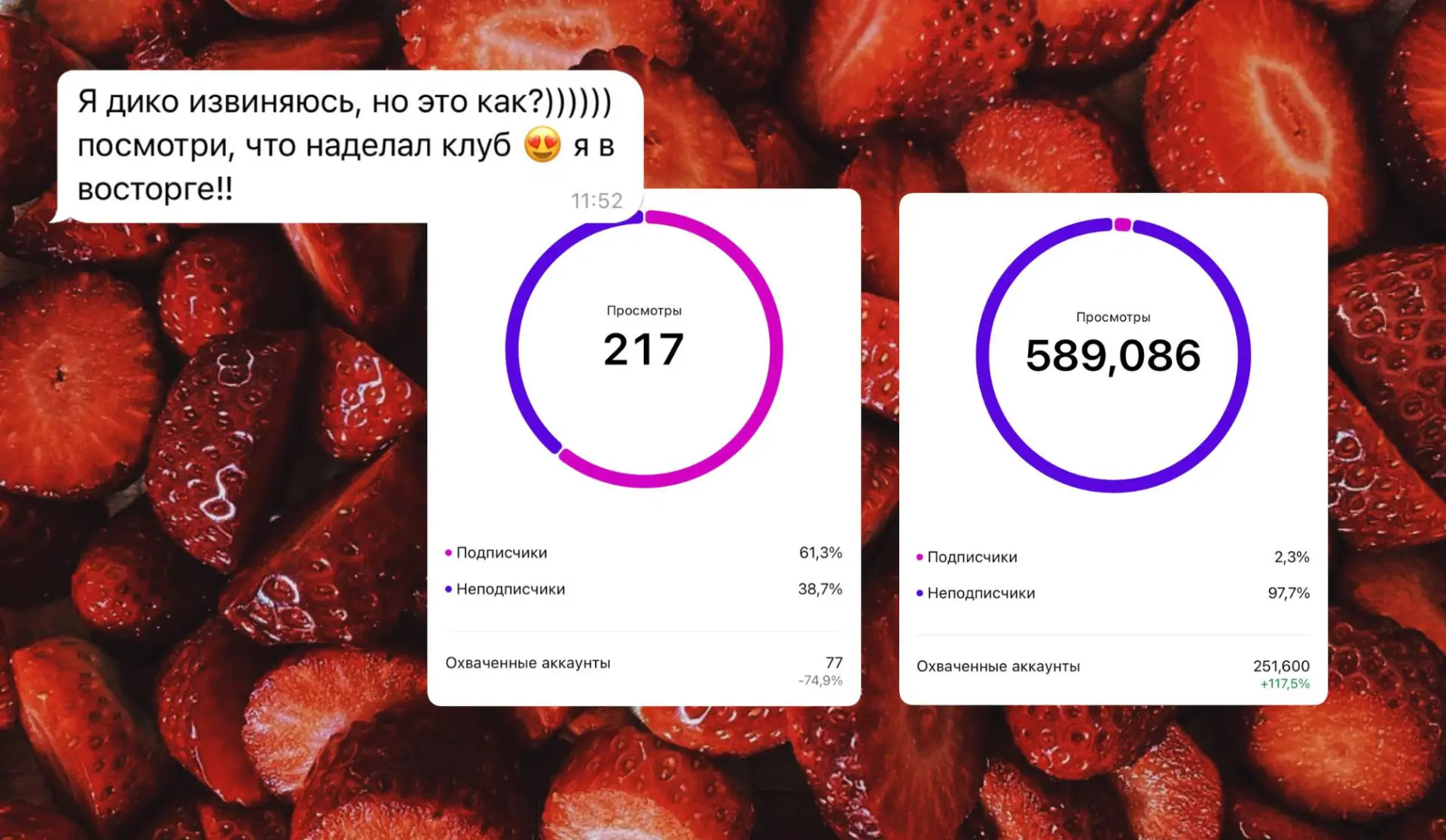 Когда мне говорят «ОЙ, да че мне дадут эти лайки и репосты?!»