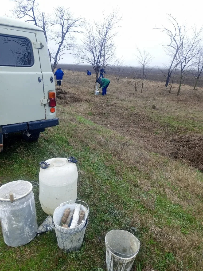 «Мы за чистоту» Работники Труновского участка Шпаковского филиала провели уборку закрепленной террит
