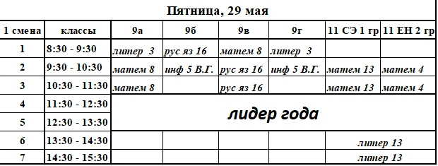 📌Расписание консультаций на пятницу