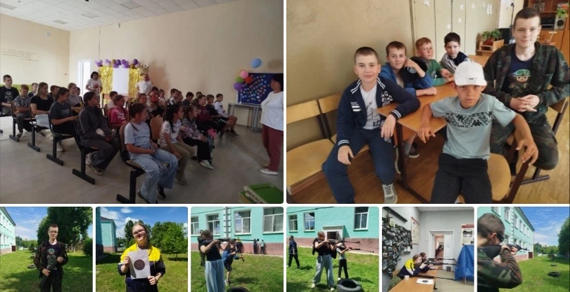 В летнем оздоровительном лагере у юнармейцев отряда "Вятич" завершилась неделя стрелковой подготовки