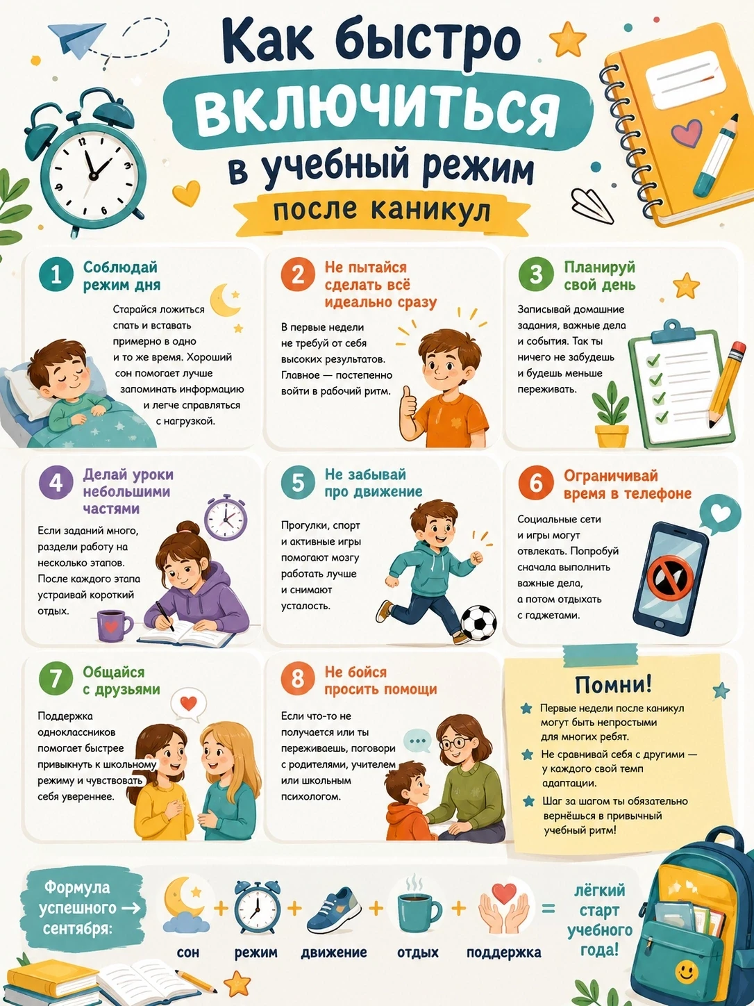 📚 ПАМЯТКА ДЛЯ УЧЕНИКОВ