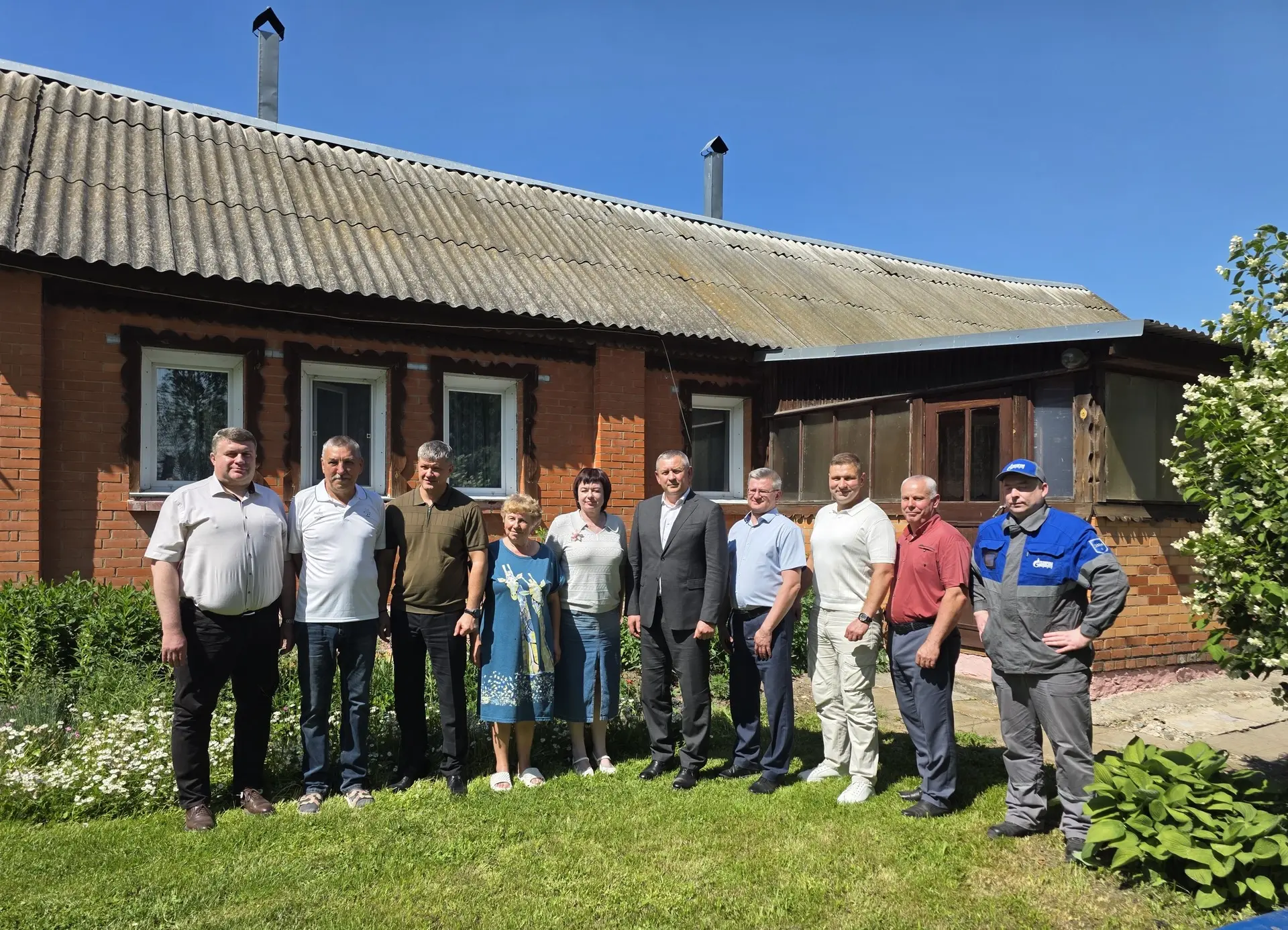 В деревне Теребуш Веневского района пустили газ
