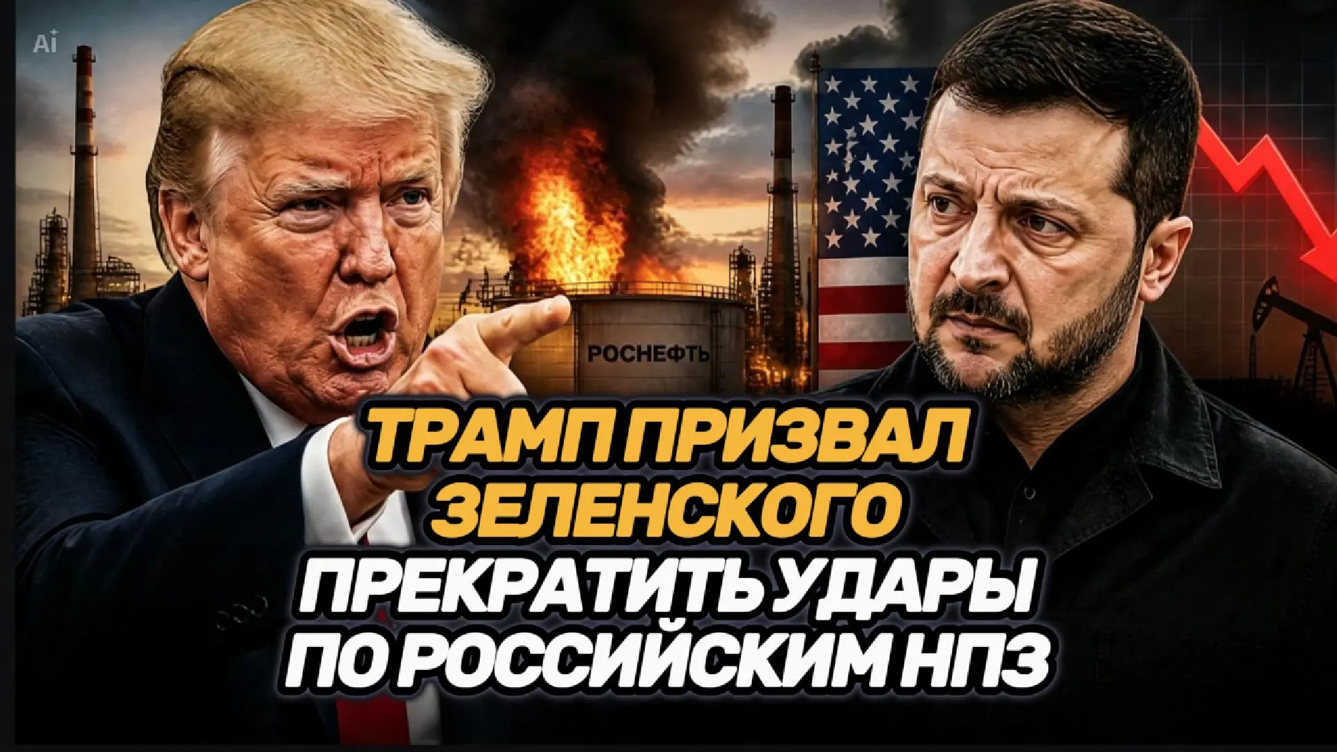 РФ запустила 1300 дронов по Украине. Трамп призвал Зеленского не бить по НПЗ