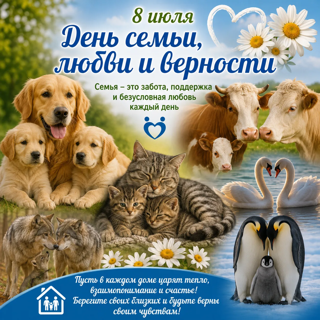 ❤️ 8 июля — День семьи, любви и верности

Семья, забота и преданность — ценности, которые важны не т