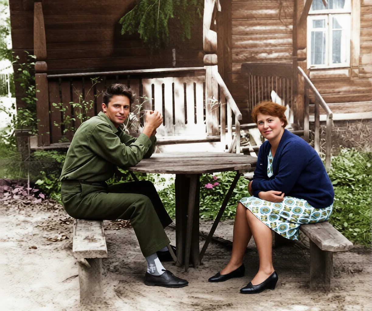 Владимир Николаевич и Галина Михайловна Латышевы. 1950-е годы.