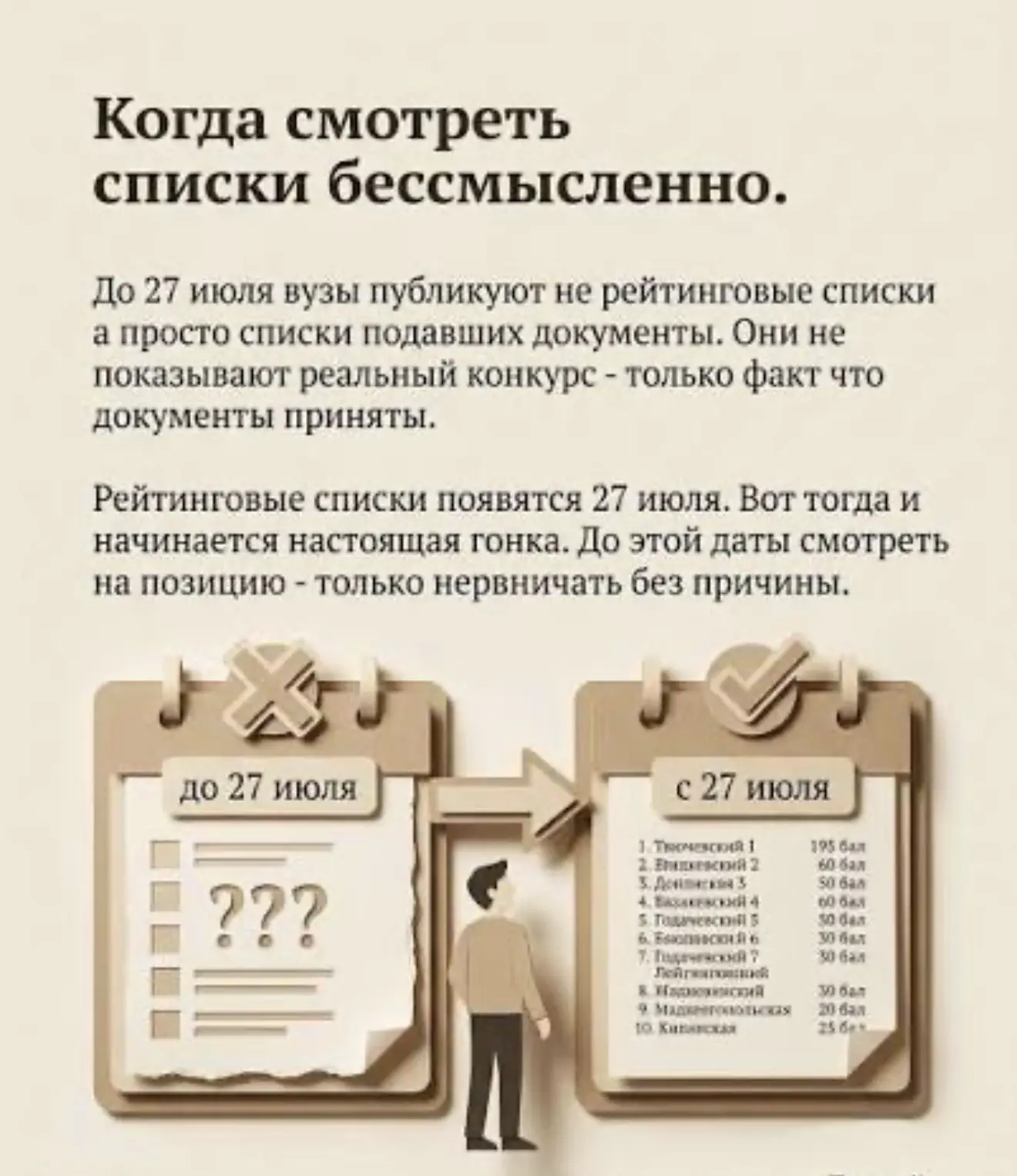 В минувший понедельник опубликовали итоговые конкурсные списки поступающих в вузы на бюджетные места