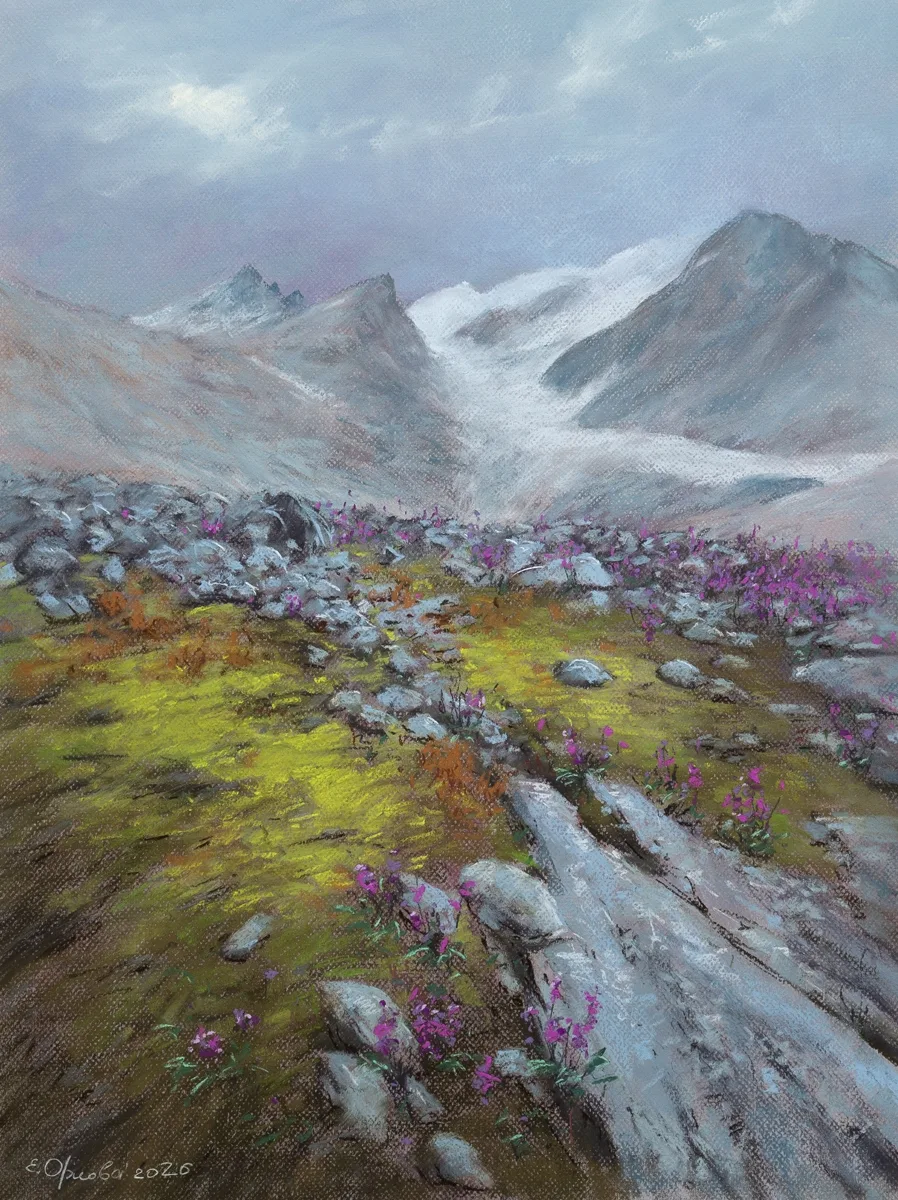 Оттенки тишины. Пастель, бумага. Художник Елена Орлова.
