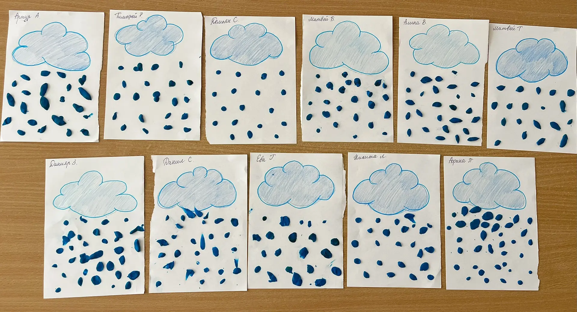 💧Рельефная лепка в младшей группе: «Капельки дождя»🌧️

Тучки с неба уходите. 
Ясно солнышко вернит
