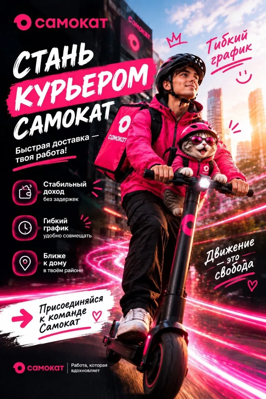Доставка заказов от САМОКАТА!