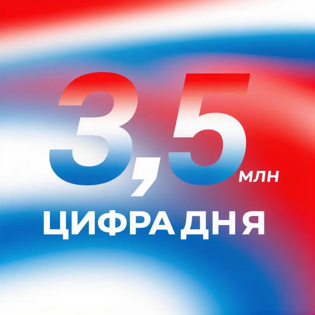 ⚡ Цифра дня! 3,5 миллиона!