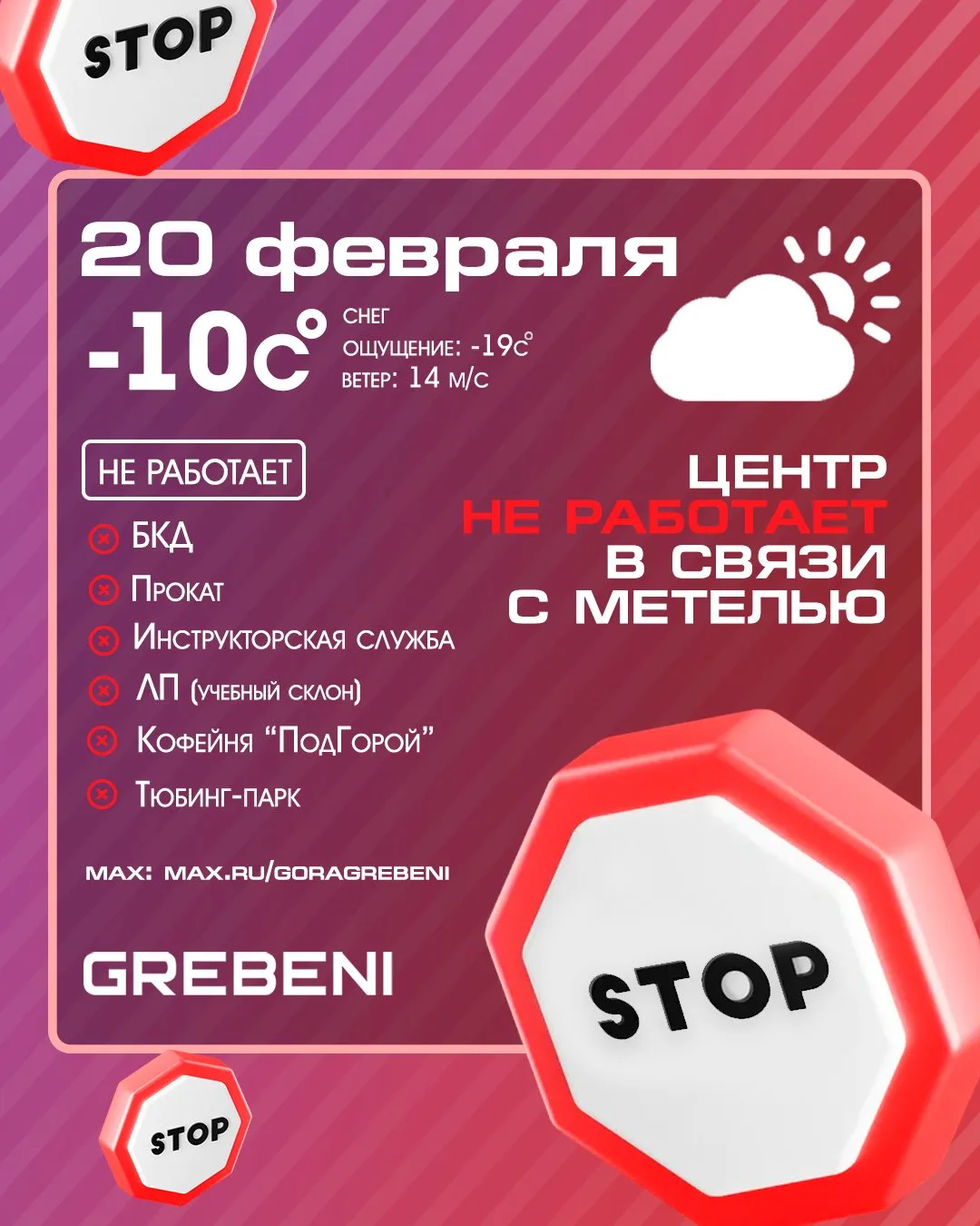 20 февраля.🌨 Метель.